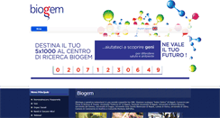 Desktop Screenshot of biogem.it